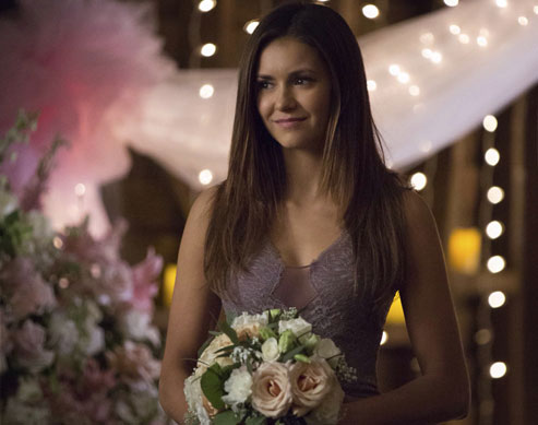 elena gilbert bridesmaid dress WornOnTV: Elena's purple lace gown on The Vampire Diaries | Nina Dobrev