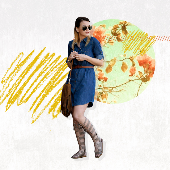 denim dress with gladiator sandals gladiators Fashion Agony | Daily outfits, fashion trends and inspiration